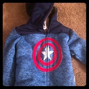Toddler captain American warm hoodie